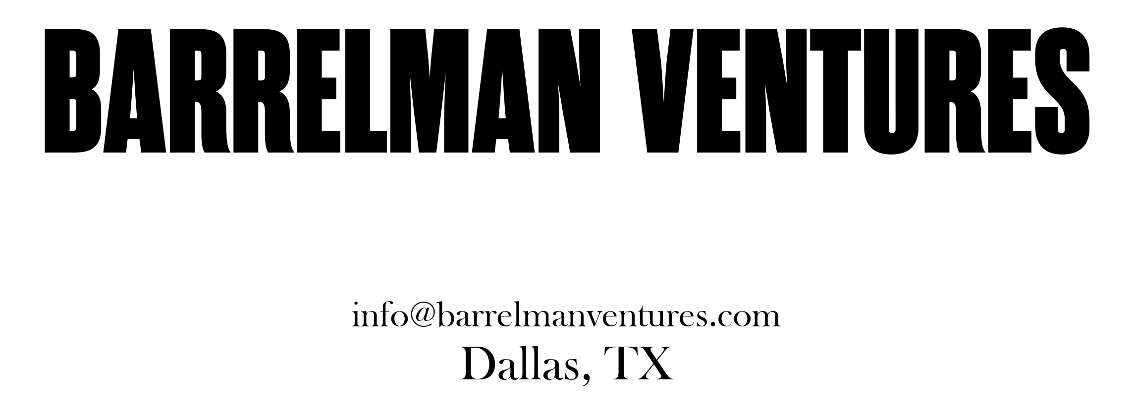 Barrelman Ventures